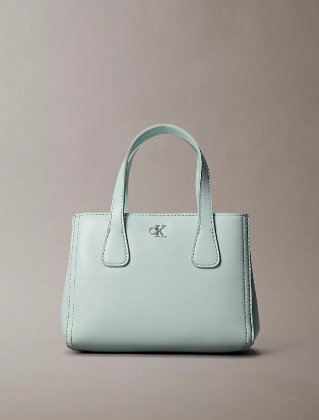 Geantă mini tote cu monogramă, purtabilă pe umăr Geantă mini tote cu monogramă, purtabilă pe umăr
