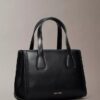 Geantă mini tote cu monogramă, purtabilă pe umăr