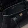 Geantă mini tote cu monogramă, purtabilă pe umăr