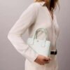 Geantă mini tote cu monogramă, purtabilă pe umăr Geantă mini tote cu monogramă, purtabilă pe umăr