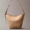 Geantă tip sac cu logo emblemă jacquard pe toată suprafața și buzunar Geantă tip sac cu logo emblemă jacquard pe toată suprafața și buzunar