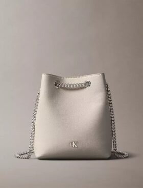 Geantă tip sac cu monogramă minimalistă