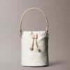 Geantă tip sac cu monogramă pe toată suprafața Geantă tip sac cu monogramă pe toată suprafața