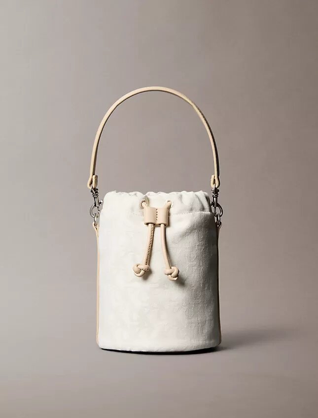 Geantă tip sac cu monogramă pe toată suprafața Geantă tip sac cu monogramă pe toată suprafața
