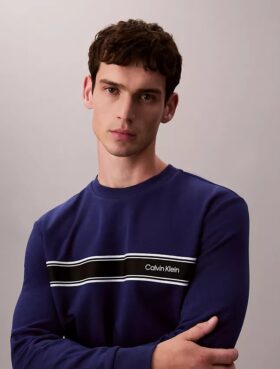 Hanorac clasic cu dungi din fleece