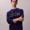 Hanorac clasic cu dungi din fleece