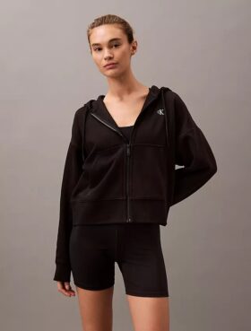 Hanorac cu glugă din fleece cu Monogram