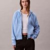 Hanorac cu glugă din fleece cu Monogram Hanorac cu glugă din fleece cu Monogram