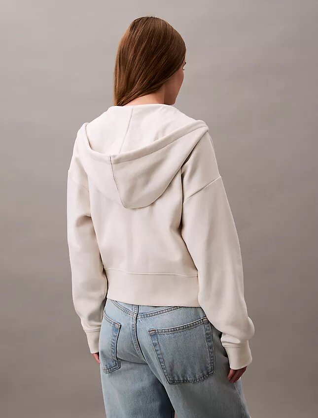 Hanorac cu glugă din fleece cu Monogram Hanorac cu glugă din fleece cu Monogram