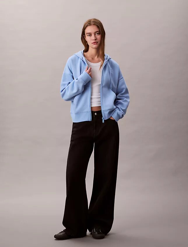 Hanorac cu glugă din fleece cu Monogram Hanorac cu glugă din fleece cu Monogram