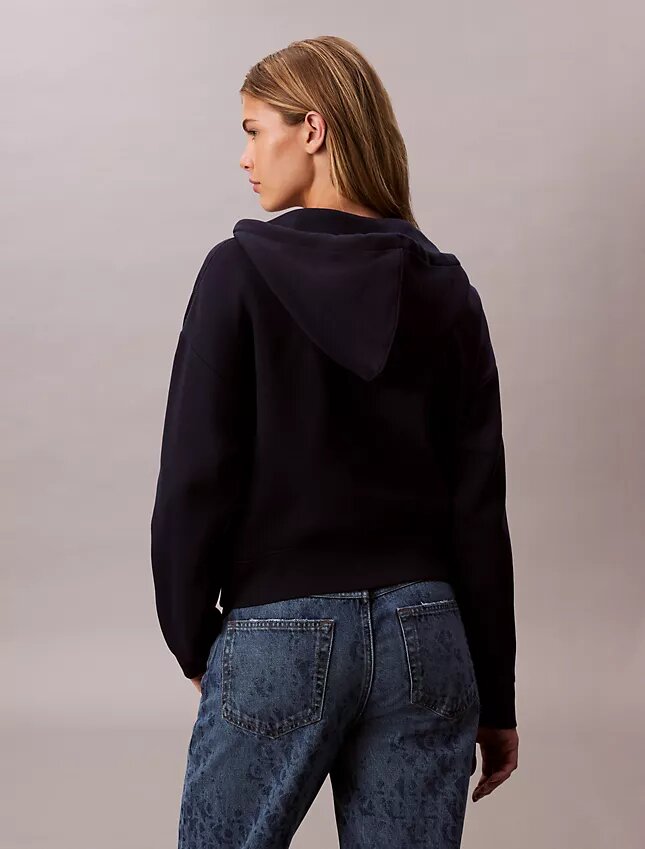 Hanorac cu glugă din fleece cu Monogram Hanorac cu glugă din fleece cu Monogram