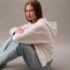 Hanorac cu glugă din fleece cu Monogram Hanorac cu glugă din fleece cu Monogram