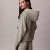 Hanorac cu glugă din fleece cu Monogram Hanorac cu glugă din fleece cu Monogram