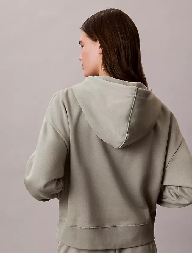 Hanorac cu glugă din fleece cu Monogram Hanorac cu glugă din fleece cu Monogram