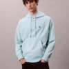Hanorac cu glugă din fleece Monogram, din material terry premium, cu croială lejeră