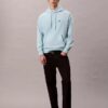 Hanorac cu glugă din fleece Monogram, din material terry premium, cu croială lejeră