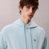 Hanorac cu glugă din fleece Monogram, din material terry premium, cu croială lejeră