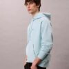 Hanorac cu glugă din fleece Monogram, din material terry premium, cu croială lejeră