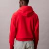 Hanorac cu glugă din fleece Monogram, din material terry premium, cu croială lejeră