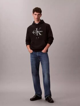 Hanorac cu glugă din fleece Monologo