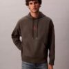 Hanorac cu glugă din fleece premium Monologo