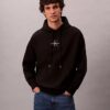 Hanorac cu glugă din fleece premium Monologo