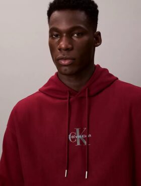 Hanorac cu glugă din fleece premium Monologo