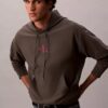 Hanorac cu glugă din fleece premium Monologo