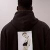 Hanorac cu glugă și imprimeu din fleece Kate Moss Hanorac cu glugă și imprimeu din fleece Kate Moss