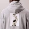 Hanorac cu glugă și imprimeu din fleece Kate Moss Hanorac cu glugă și imprimeu din fleece Kate Moss