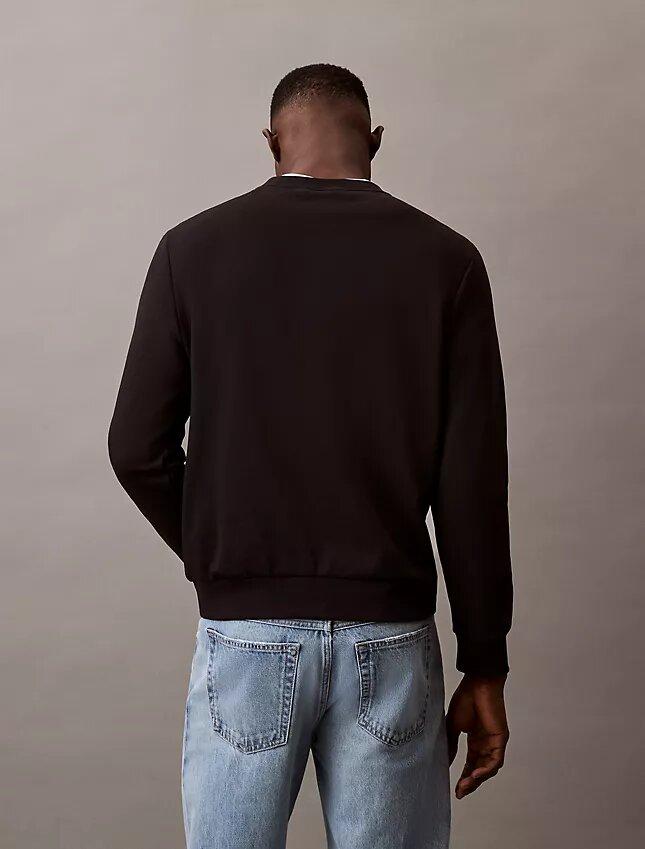 Hanorac cu guler rotund din fleece cu logo din arhivă Hanorac cu guler rotund din fleece cu logo din arhivă