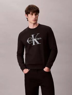 Hanorac cu guler rotund din fleece Monologo