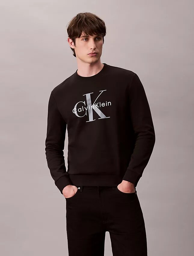 Hanorac cu guler rotund din fleece Monologo Hanorac cu guler rotund din fleece Monologo