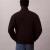 Hanorac din fleece cu logo arhivă și fermoar pe un sfert
