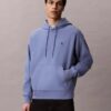 Hanorac din fleece cu Monogram, din material terry premium, cu croială lejeră