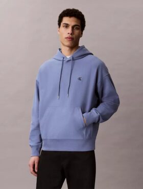 Hanorac din fleece cu Monogram, din material terry premium, cu croială lejeră