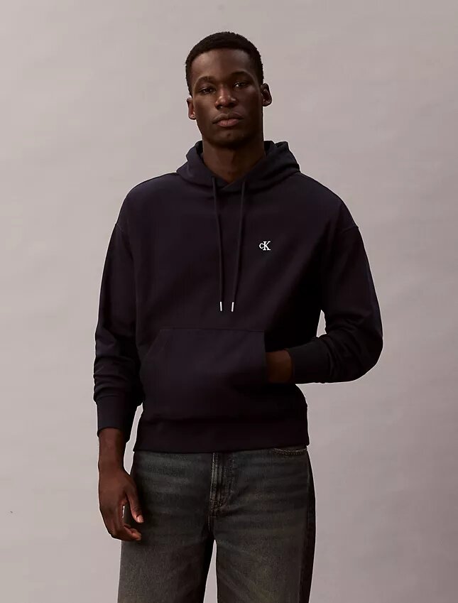 Hanorac din fleece cu Monogram, din material terry premium, cu croială lejeră Hanorac din fleece cu Monogram, din material terry premium, cu croială lejeră