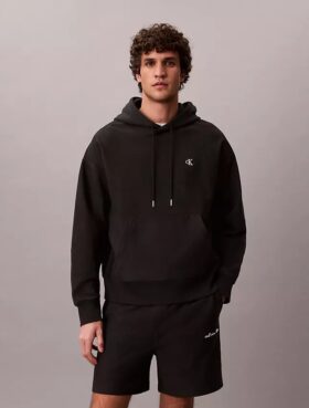 Hanorac din fleece cu Monogram, din material terry premium, cu croială lejeră