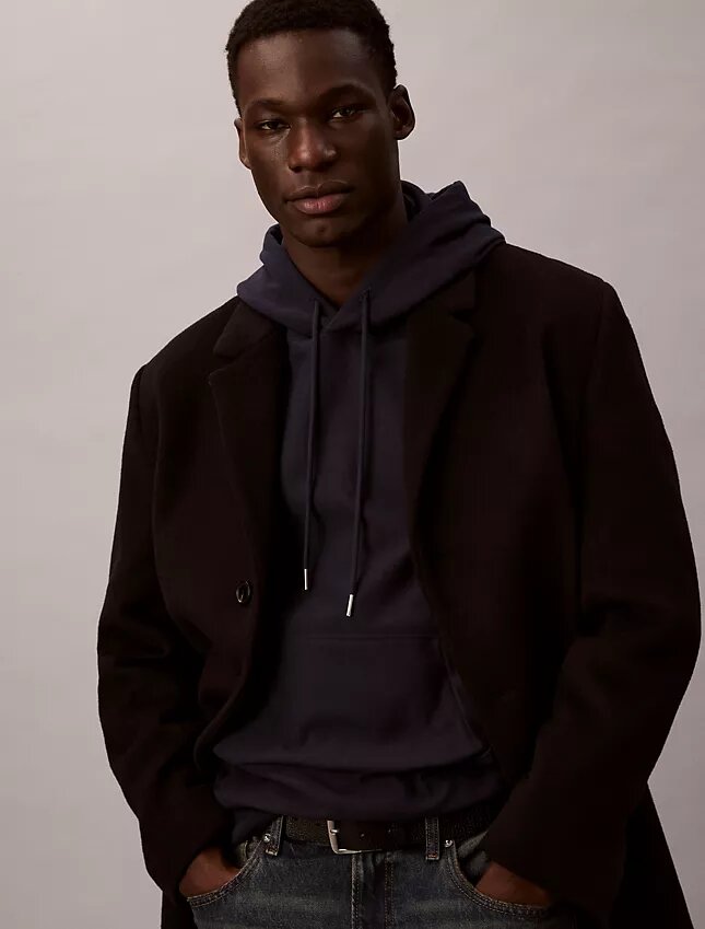 Hanorac din fleece cu Monogram, din material terry premium, cu croială lejeră Hanorac din fleece cu Monogram, din material terry premium, cu croială lejeră