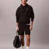 Hanorac din fleece cu Monogram, din material terry premium, cu croială lejeră Hanorac din fleece cu Monogram, din material terry premium, cu croială lejeră