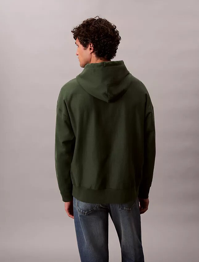Hanorac din fleece cu Monogram, din material terry premium, cu croială lejeră Hanorac din fleece cu Monogram, din material terry premium, cu croială lejeră