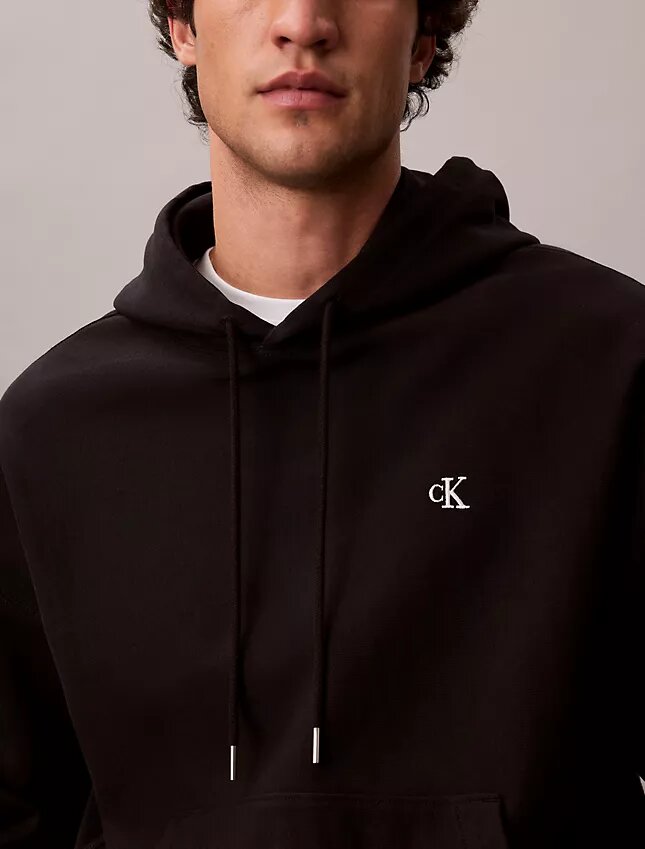 Hanorac din fleece cu Monogram, din material terry premium, cu croială lejeră Hanorac din fleece cu Monogram, din material terry premium, cu croială lejeră