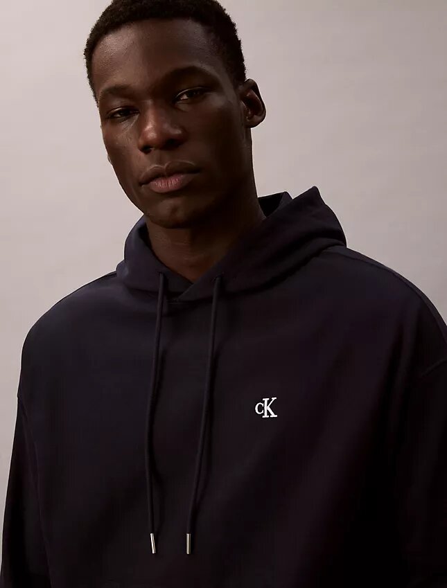 Hanorac din fleece cu Monogram, din material terry premium, cu croială lejeră Hanorac din fleece cu Monogram, din material terry premium, cu croială lejeră