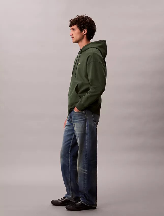 Hanorac din fleece cu Monogram, din material terry premium, cu croială lejeră Hanorac din fleece cu Monogram, din material terry premium, cu croială lejeră
