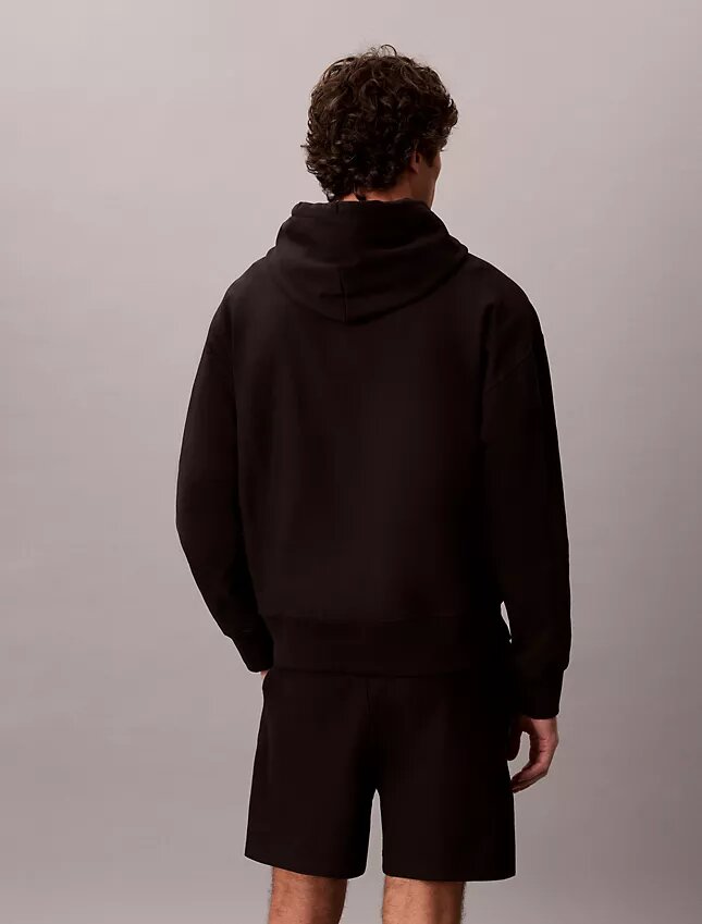 Hanorac din fleece cu Monogram, din material terry premium, cu croială lejeră Hanorac din fleece cu Monogram, din material terry premium, cu croială lejeră