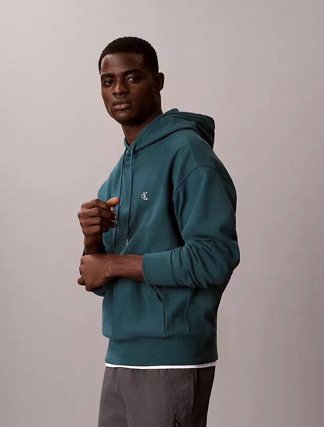 Hanorac din fleece cu Monogram, din material terry premium, cu croială lejeră Hanorac din fleece cu Monogram, din material terry premium, cu croială lejeră