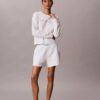 Hanorac modern din material frotir Hanorac modern din material frotir