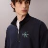 Hanorac Monologo Premium Terry cu fermoar pe un sfert