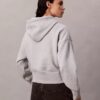 Hanorac relaxat cu monogramă din paie și paiete Hanorac relaxat cu monogramă din paie și paiete
