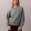 Hanorac relaxat din fleece cu logo arhivă Hanorac relaxat din fleece cu logo arhivă